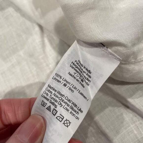 J.Crew Women's Sz 6 White Garçon Classic Shirt Baird McNutt Irish Linen CG940 - Picture 10 of 11